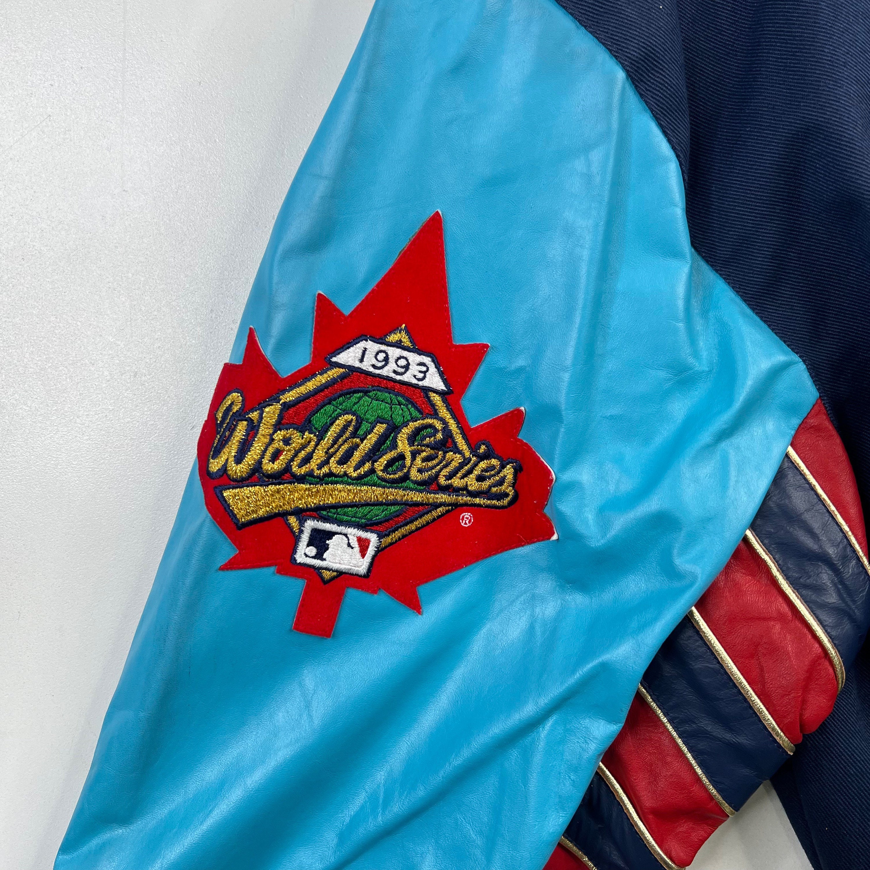 1993 Toronto Bluejays Jeff Hamilton World Champion Bomber Jacket 