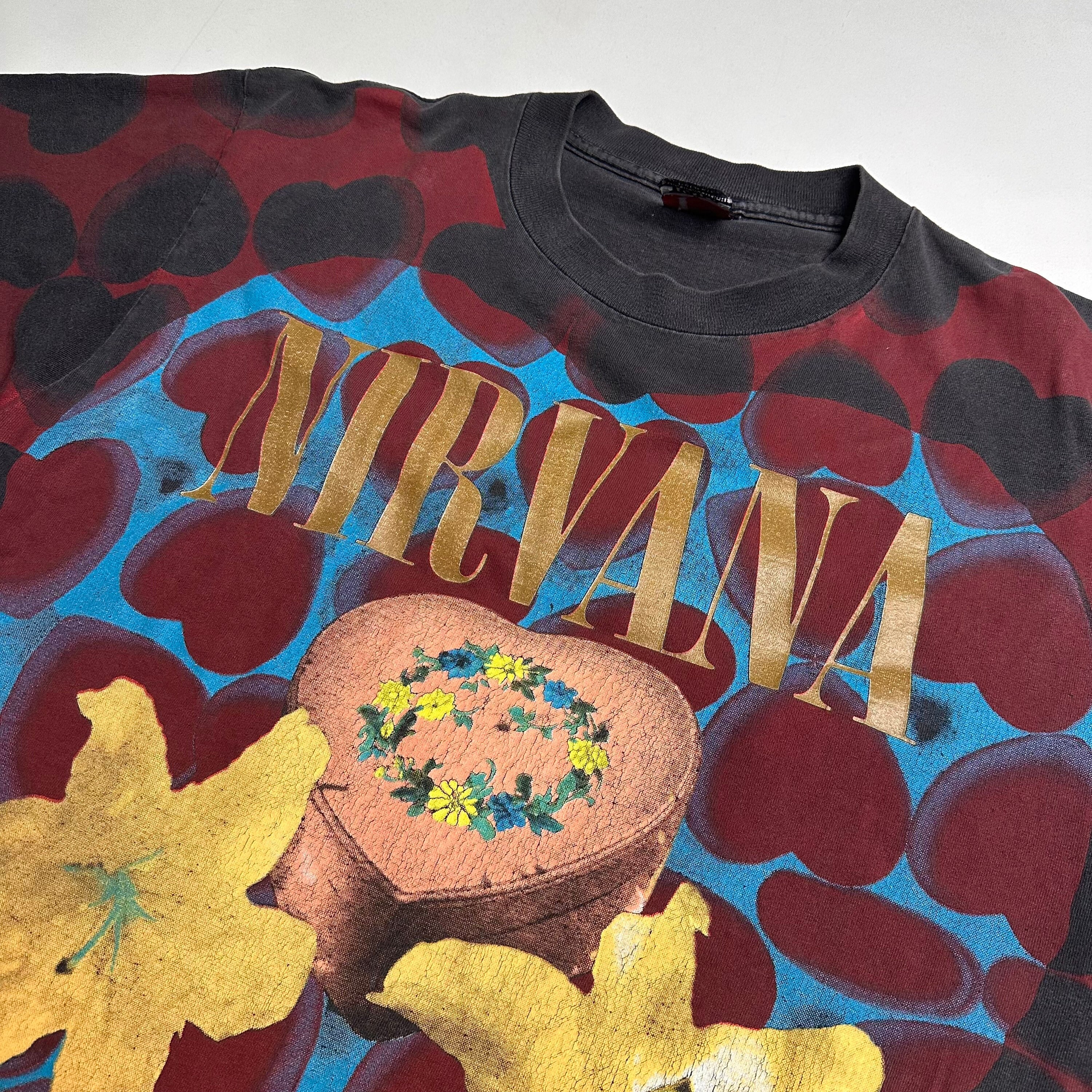 1993 Nirvana Heart Shaped Box T-shirt Sz Large Vintage - Etsy 1993 Nirvana Heart Shaped Box T-shirt Sz Large Vintage - Etsy