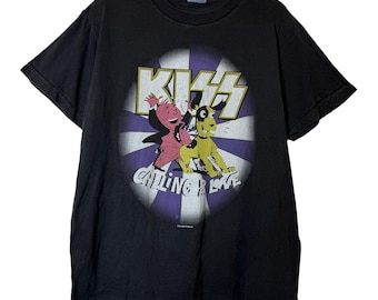 J*NOS New 1998 KISS Army Vintage Cronies Hockey Jersey Size Large