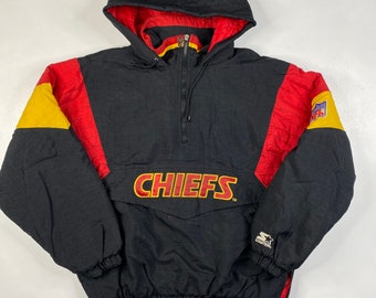 chiefs starter jacket black