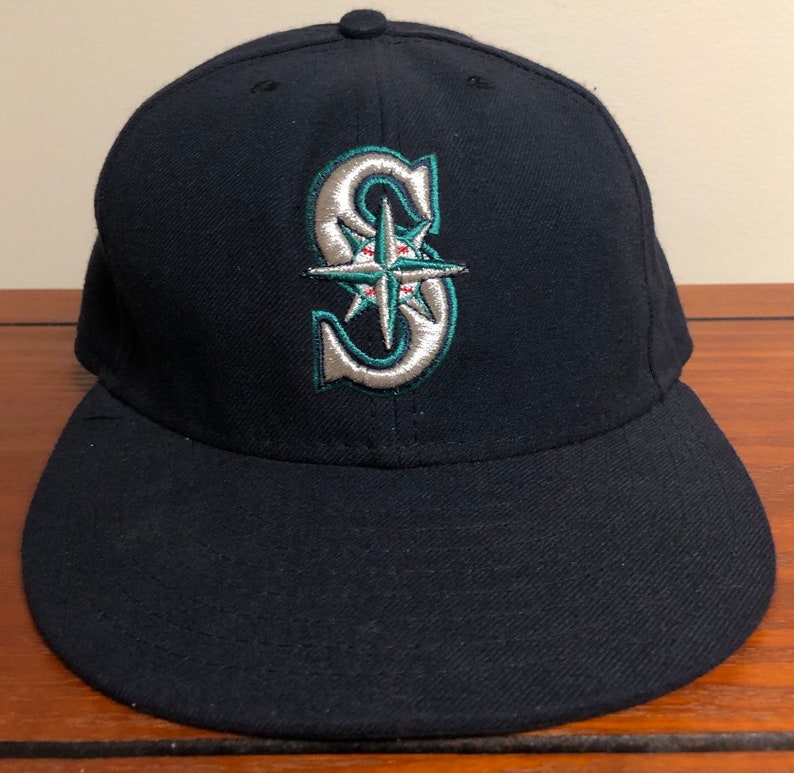 Seattle Mariners New Era Fitted Hat Size 7 1/8 Etsy