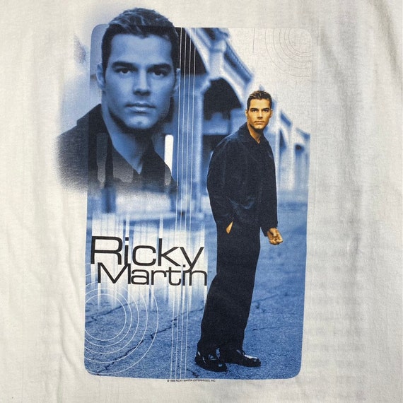 1999 Ricky Martin Tour T-Shirt Sz XL - image 2