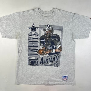90’s Troy Aikman Dallas Cowboys T-shirt Sz L (4087)