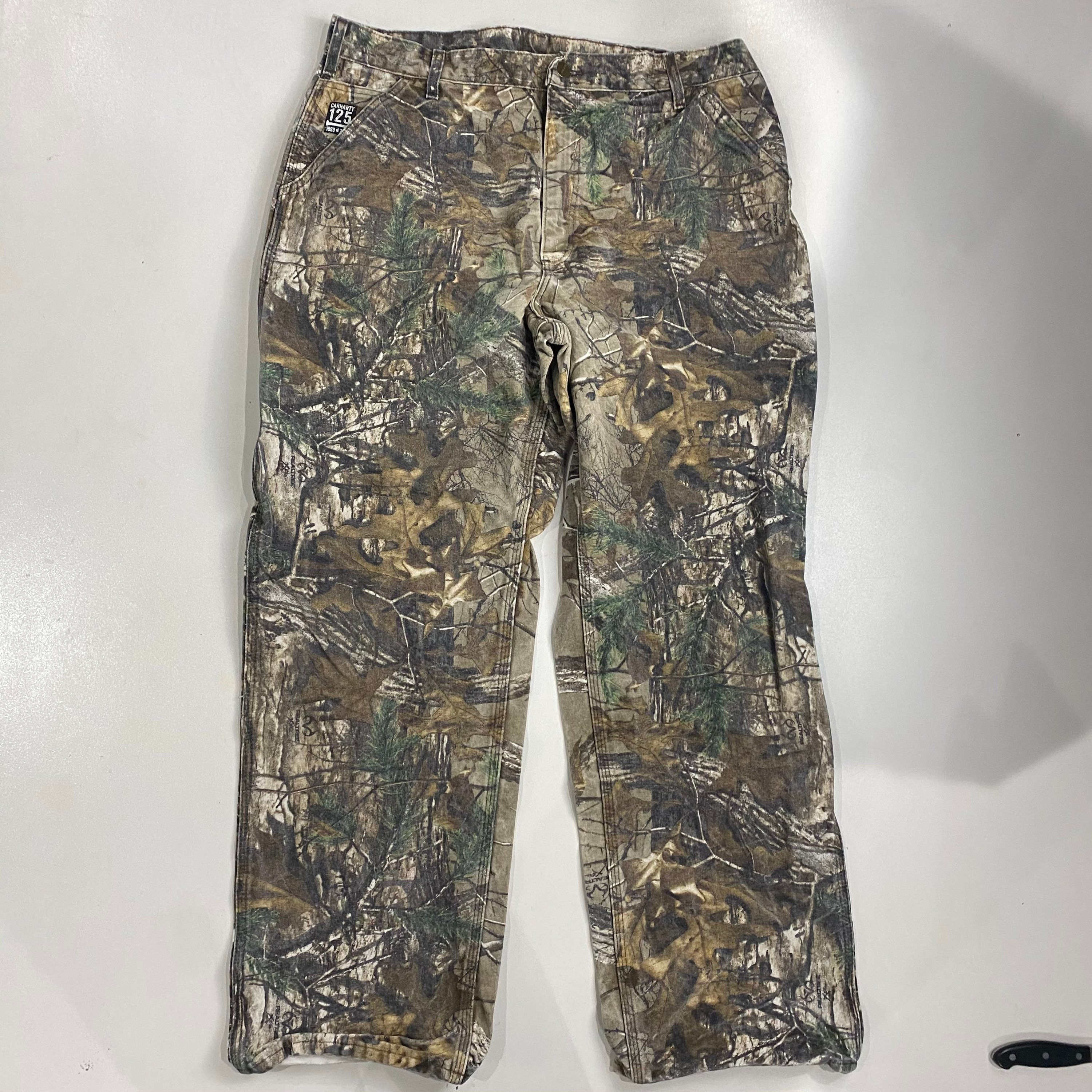Vintage Carhartt Realtree Camo Canvas Work Pants Size 38 x 32 Etsy