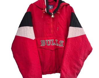 1990年代 NBA シカゴ ブルズ リー スポーツ プルオーバー バーシティ