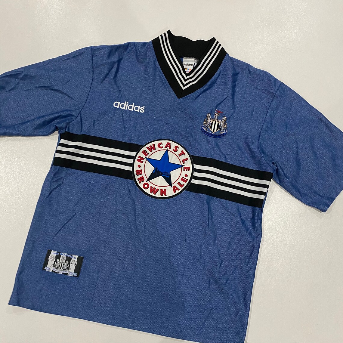 Adidas Newcastle United 199697 Away Soccer Jersey Brown Ale Etsy