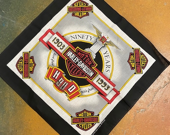 80s Harley Davidson Made in USA Bandana