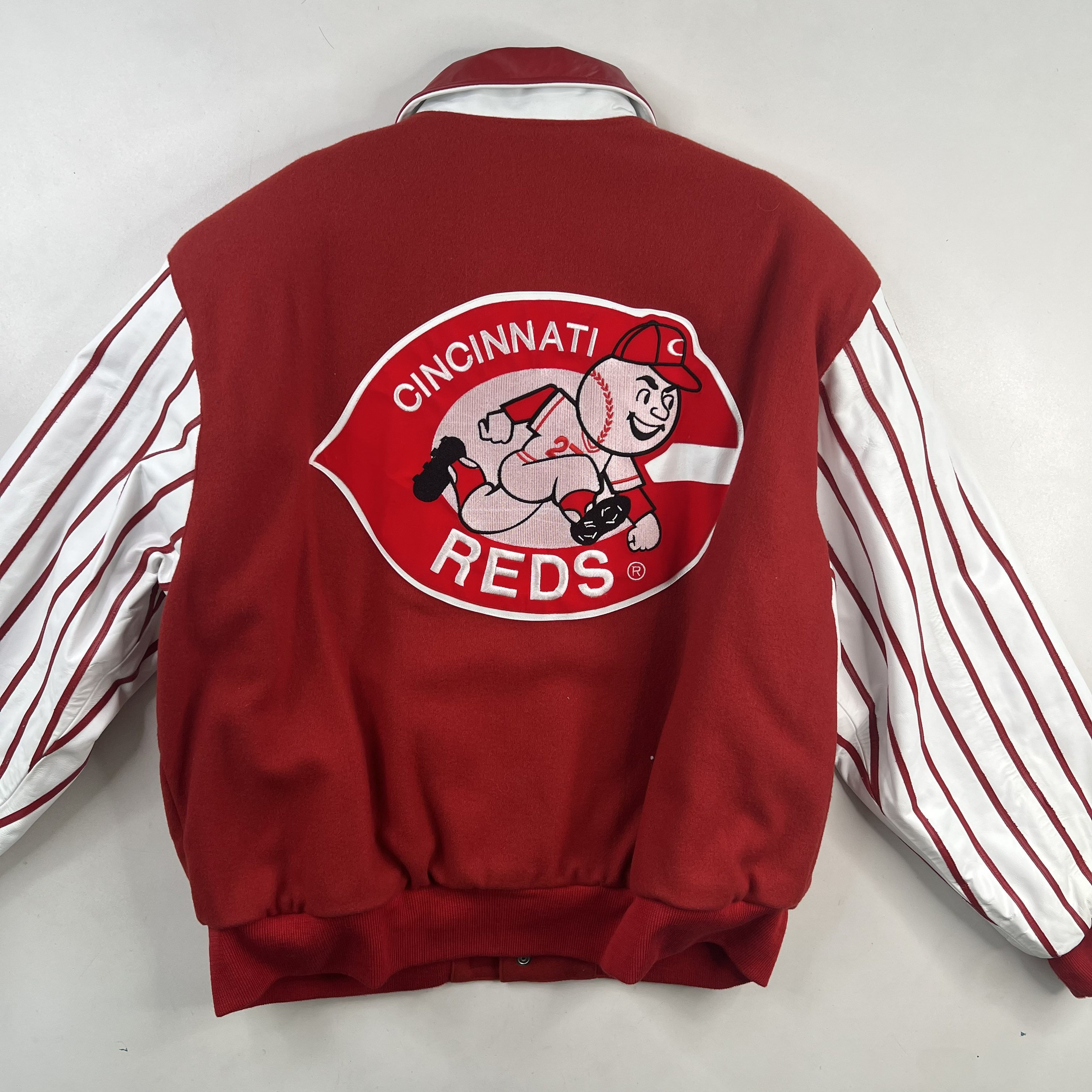 90's Cincinnati Reds Letterman Varsity Jacket Sz L - Etsy