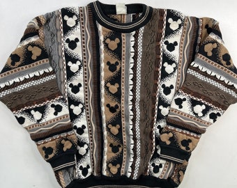 90s Mickey Mouse Coogi Style Sweater 