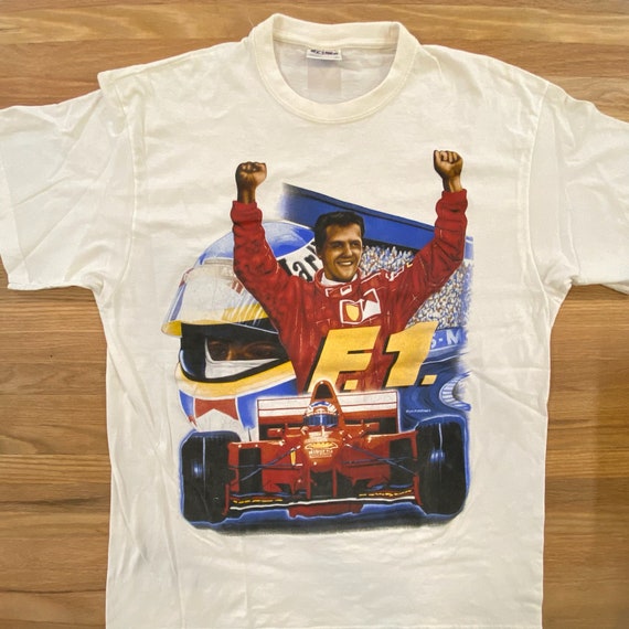 90s Michael Schumacher Ferrari T-Shirt Sz XL (A40… - image 1