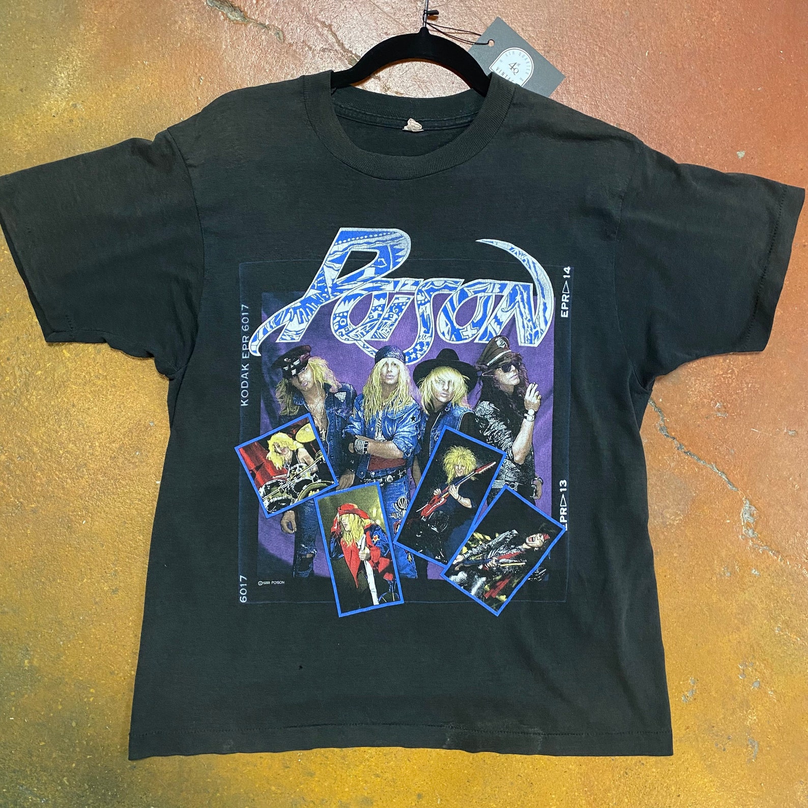 1988 Poison Tour Tshirt Mens Large Etsy