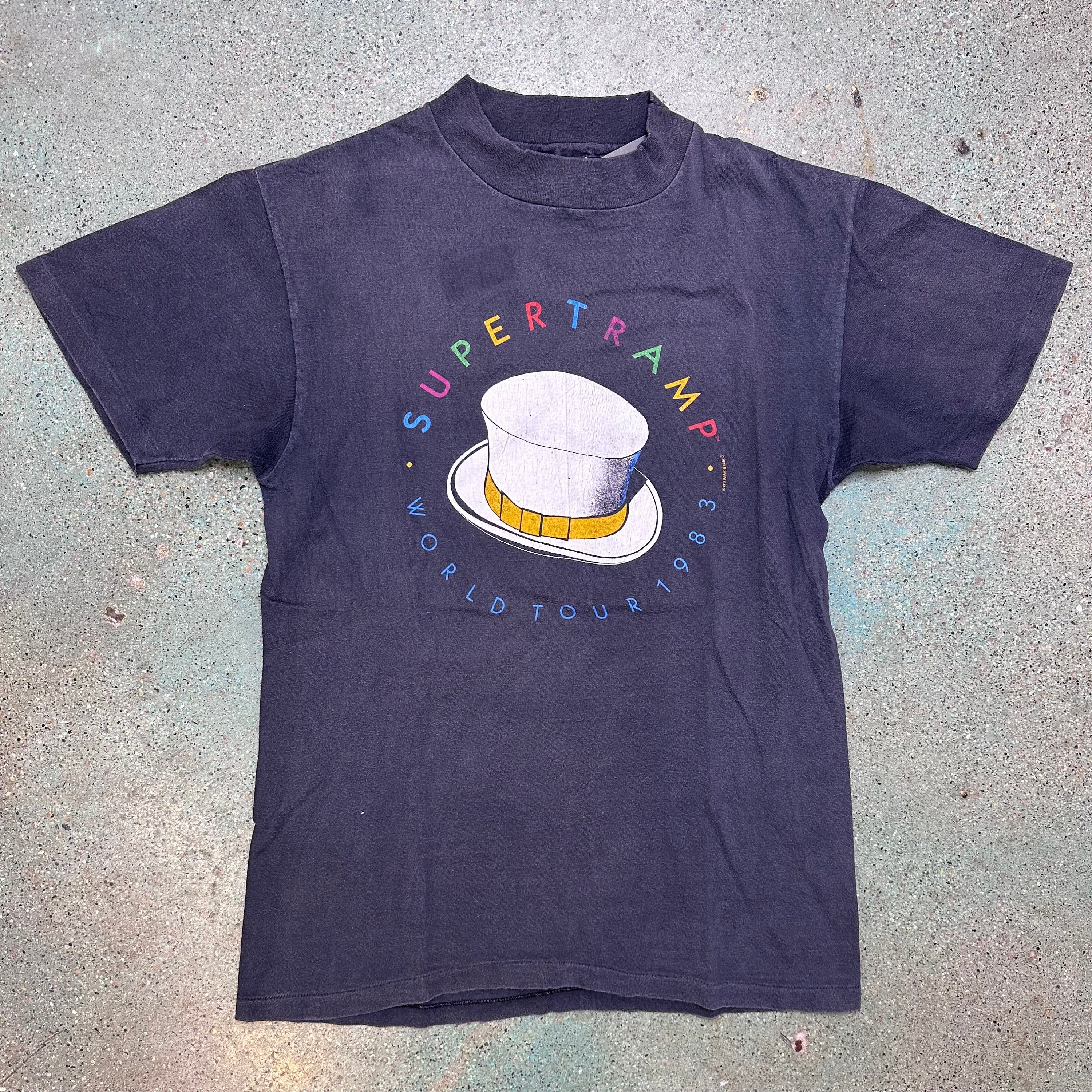 1983 スーパートランプ ワールドツアー Tシャツ サイズ M (A2044 