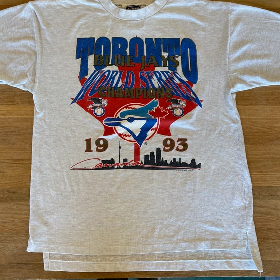 1993 Toronto Blue Jays T-Shirt Sz L (A4169) - image 1