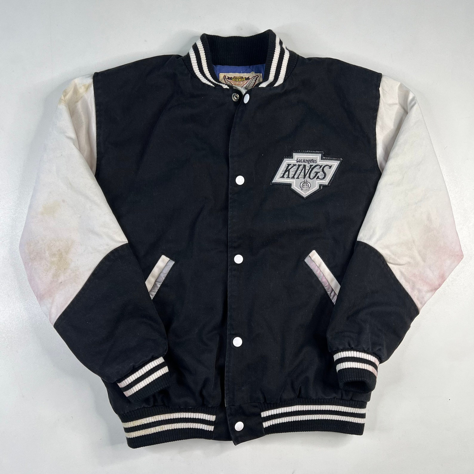 90s Los Angeles Kings Bomber Jacket Size Large Etsy