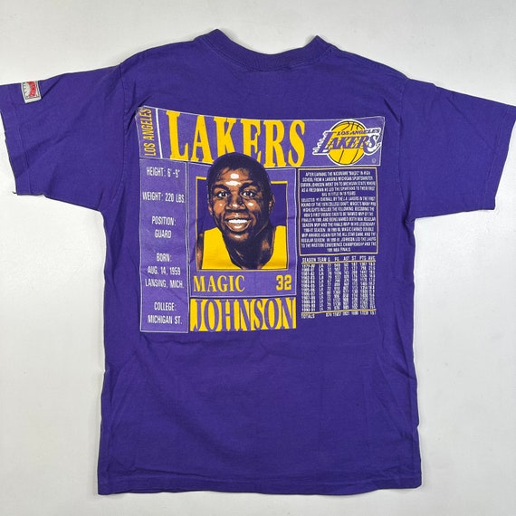 90s Magic Johnson LA Lakers T-Shirt Sz L (X849) - image 3