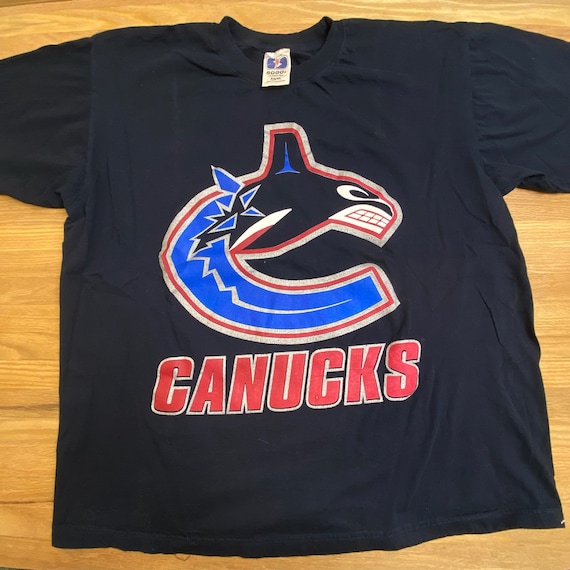 90s Vancouver Canucks T-shirt Sz XL (a630) - image 1