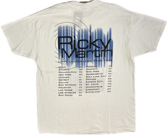 1999 Ricky Martin Tour T-Shirt Sz XL - image 5