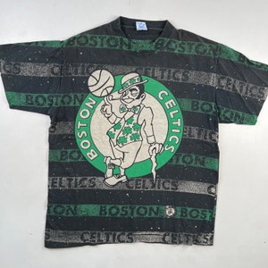 90’s Boston Celtics AOP T-shirt Sz L
