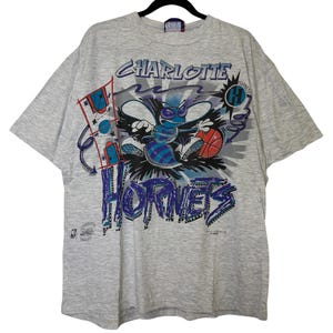 90s Magic Johnson Charlotte Hornets NBA T-Shirt Sz XL (B2899)