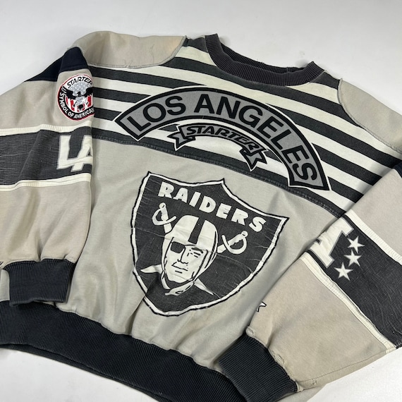 90s LA Raiders Starter AOP Sweatshirt Sz Large - image 2
