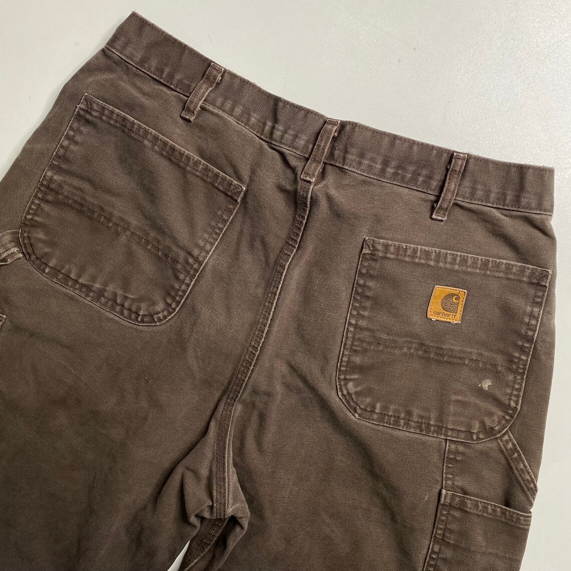 Carhartt Dark Brown Dungaree Fit Work Pants Size 36 x 34 B159 | Etsy