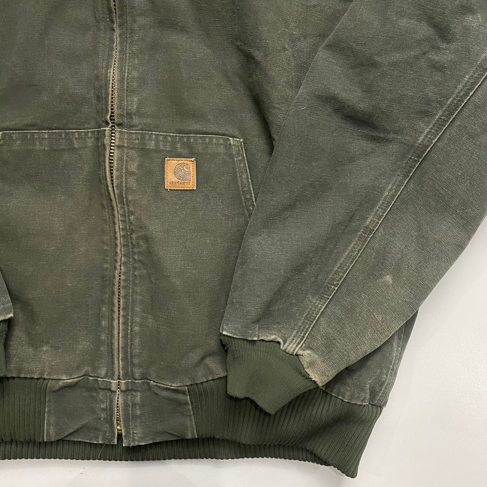 Carhartt Quilt Lined Hooded Jacket Moss Green XL Tall J130 MOS | Etsy
