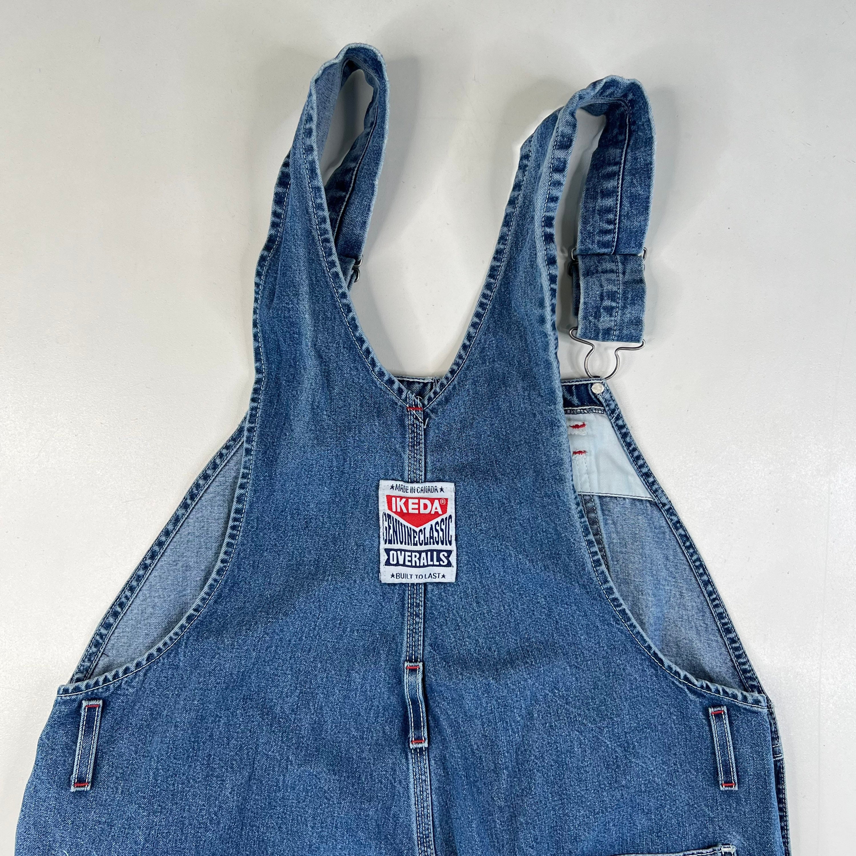 アリシアスタン　front Pocket Overalls - Gray Denim overalls with front pocket