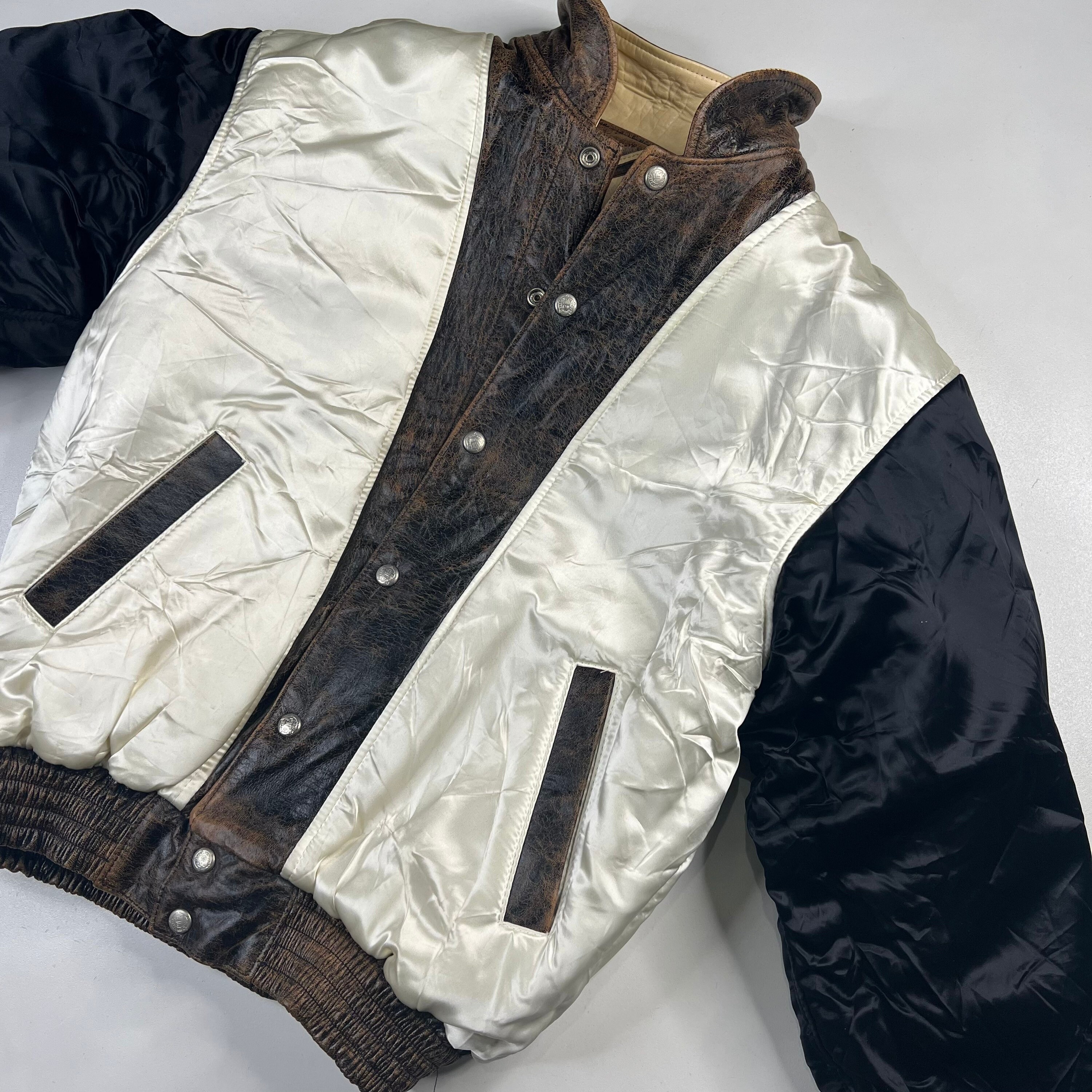 90s Mickey Mouse Jeff Hamilton Leather Bomber Jacket - Etsy