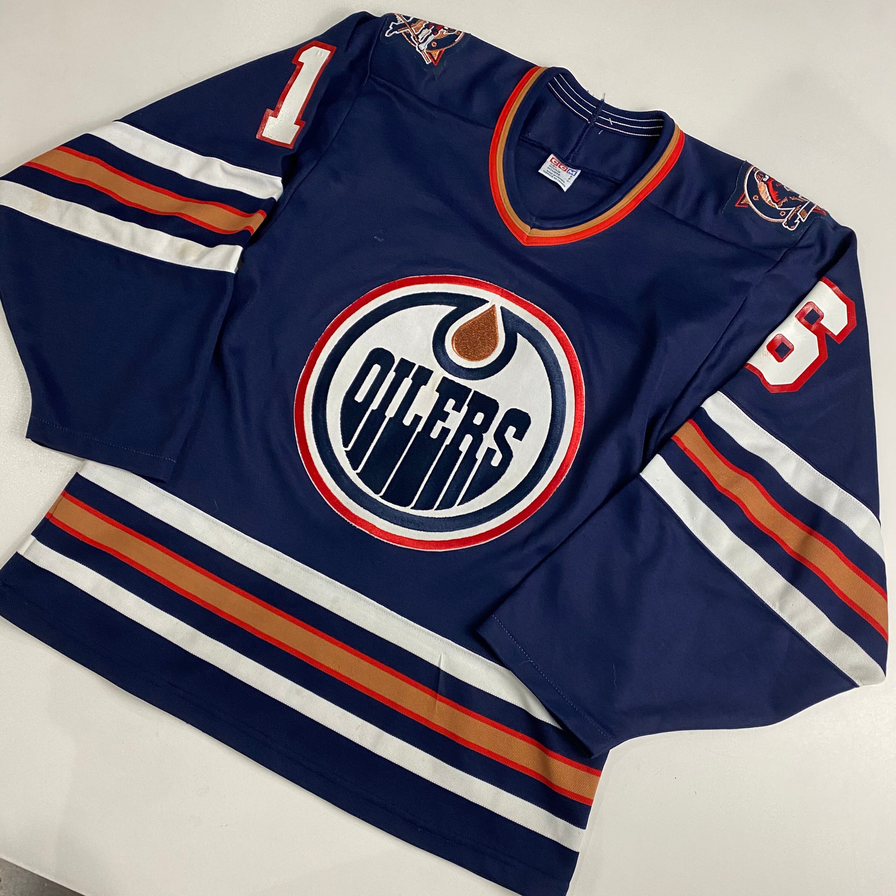 90s Edmonton Oilers CCM NHL Hockey Jersey Size Small Kelly Etsy