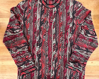 90s Authentic Coogi Knit Sweater Sz M (A3022)