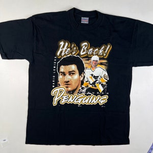 90s Mario Lemieux Penguins T-shirt Sz XL (4081)
