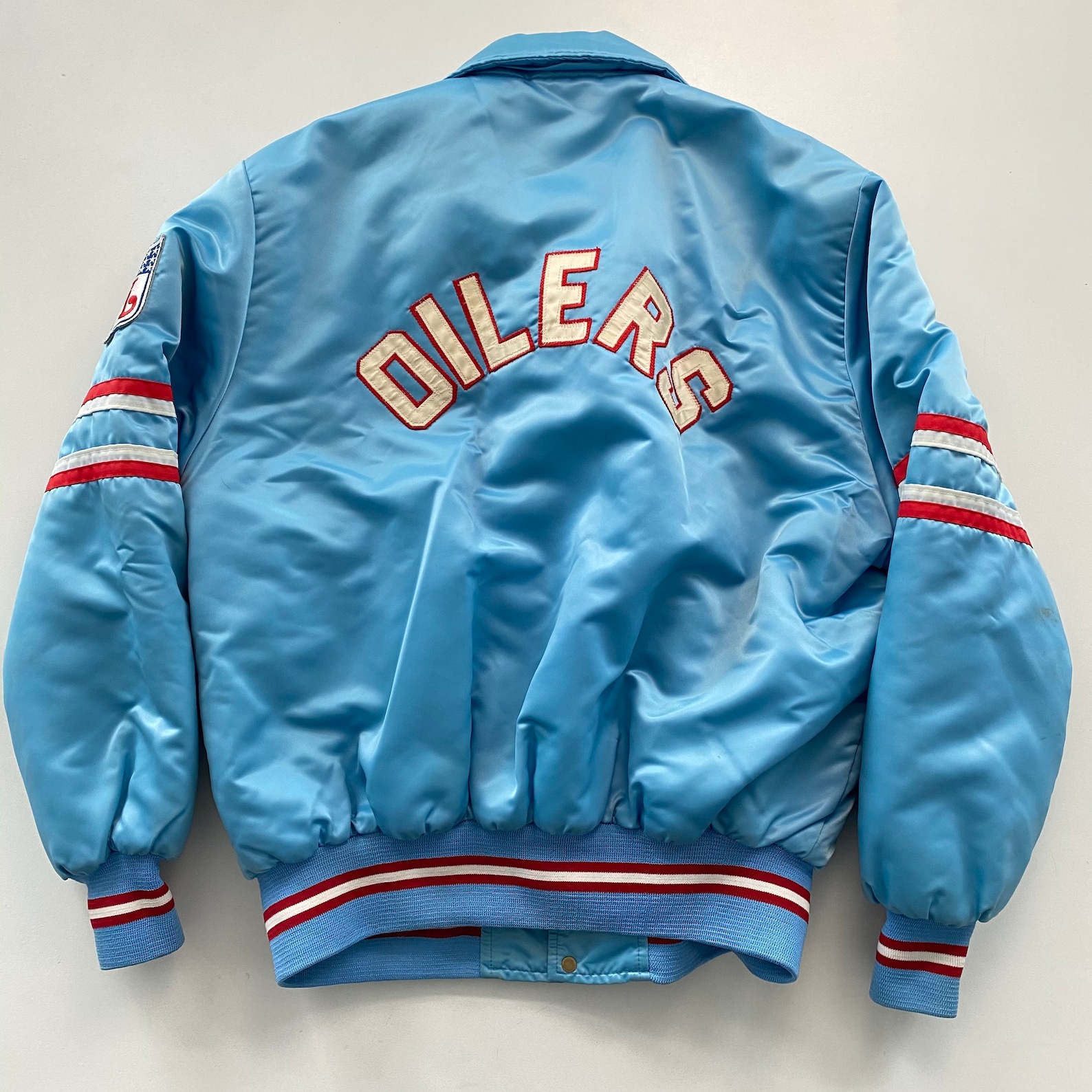 Vintage Houston Oilers NFL Shain Satin Jacket Men's XL - Etsy