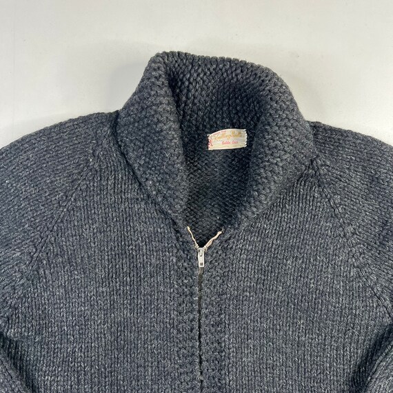 Vintage Hand Knit 100% Wool Cowichan Siwash Sweat… - image 3