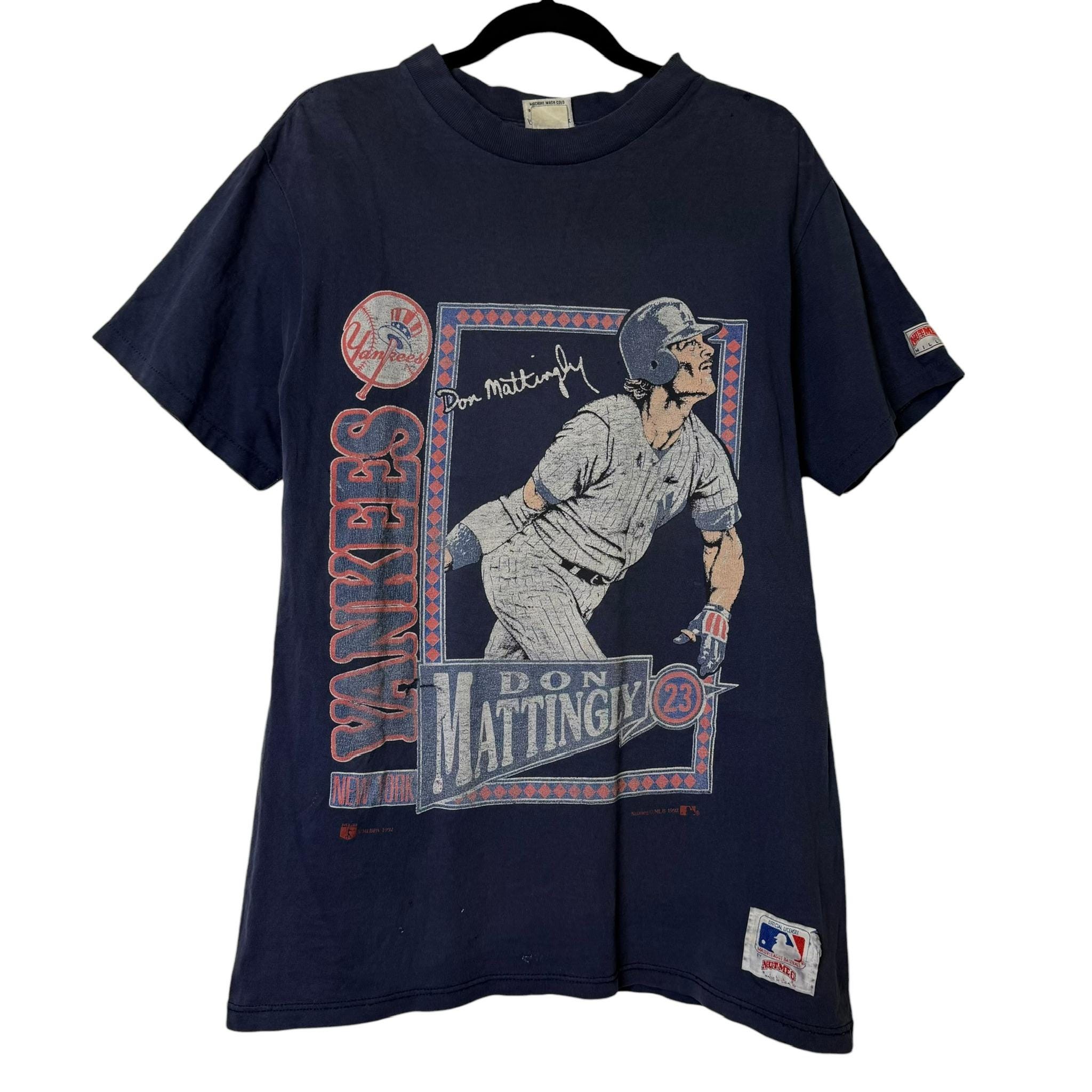 90's NY Yankees Don Mattingly Nutmeg T-shirt Sz L (B1604) - Etsy