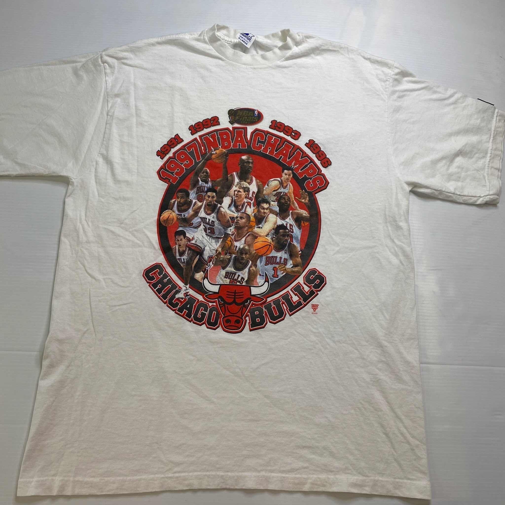 1997 Chicago Bulls Championship T-shirt Sz XL A3065 - Etsy