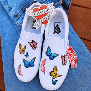 vans with butterflies on them