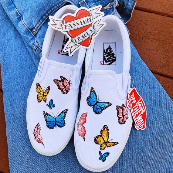 vans butterfly shoes