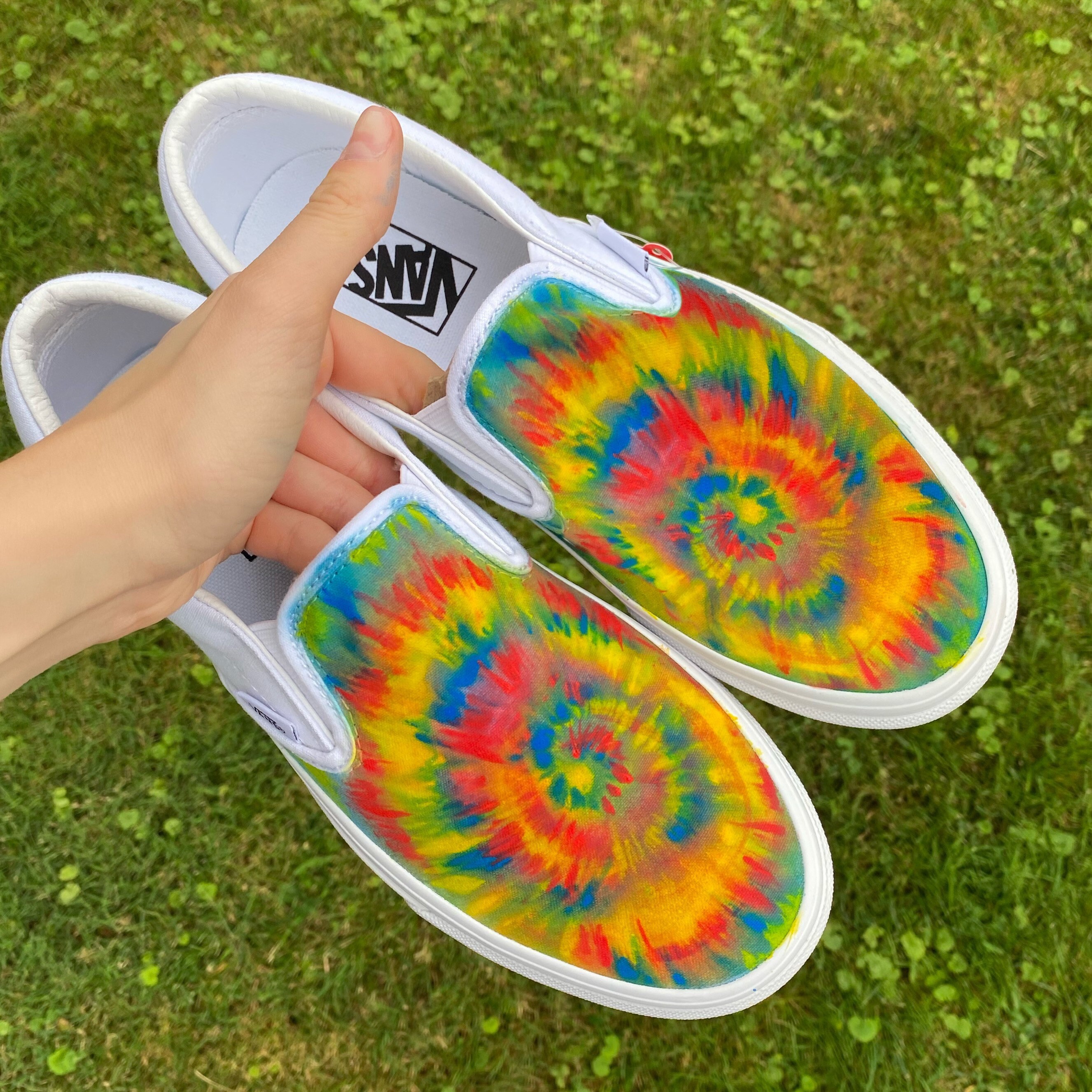 custom tie dye vans