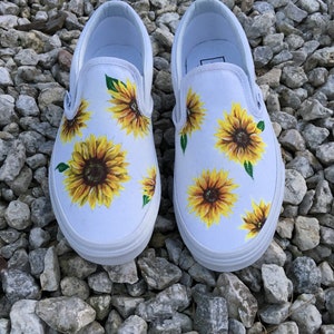 custom vans sunflower