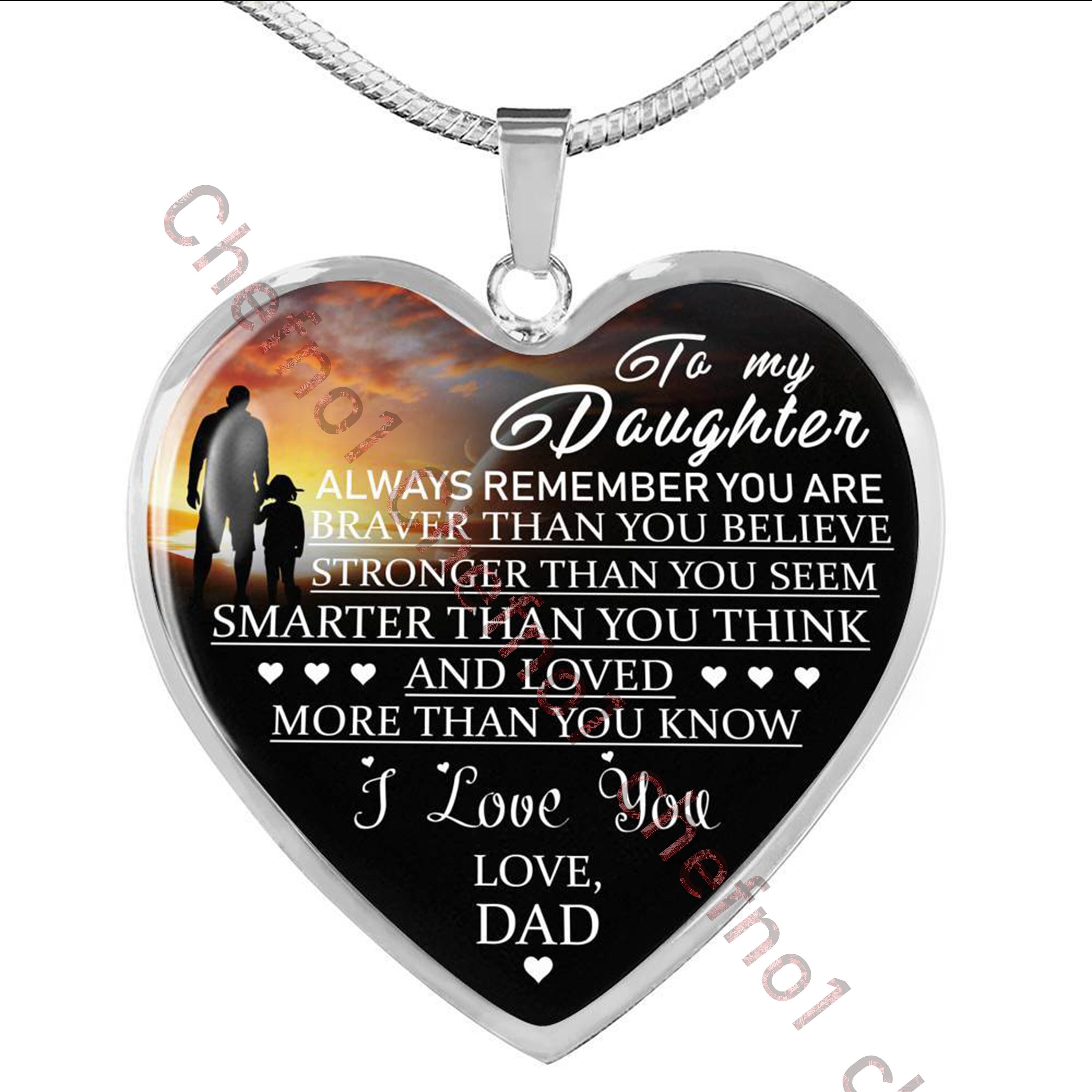 Daughter Necklace Daughter Gift Christmas Brithday Gift for Etsy