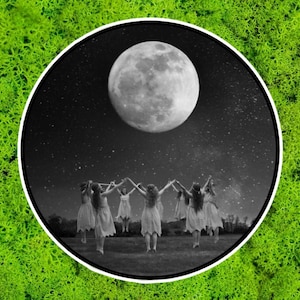 witches dancing under the moon