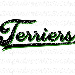 Terriers Script Drop Shadow