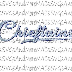 Chieftains Script Drop Shadow - Glitter (PNG ONLY)