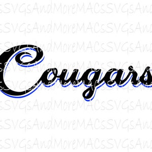 Cougars Double Drop Shadow