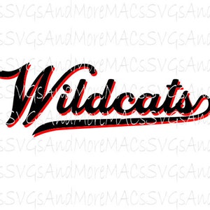 Wildcats Script Drop Shadow