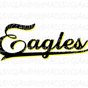 Eagles Script Drop Shadow