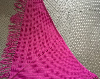 CROCHET INSTRUCTIONS: Triangular shawl "Esmeralda" – suitable for beginners