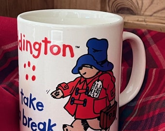 Vintage-Becher "Take a break" - Padington Bear von Kilncraft