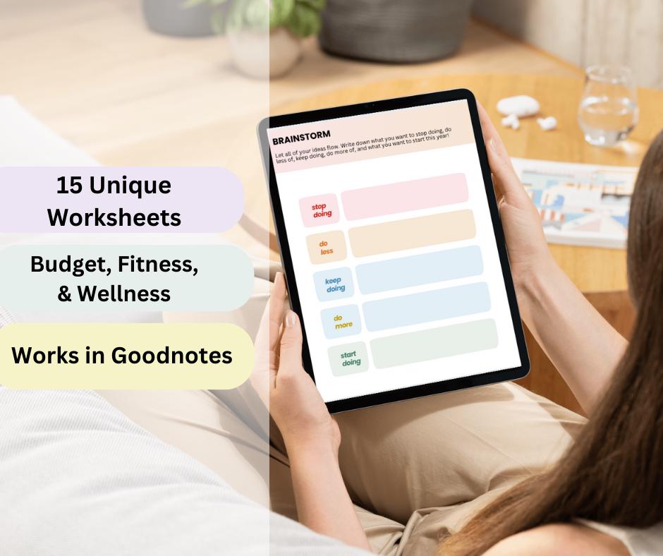 ADHD Goal Setting and Task Tracker Bundle Printable & Digital Planner ...