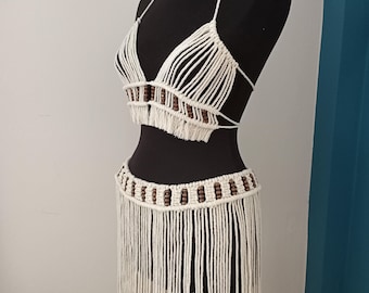 Macrame Skirt and Bra Tutorial: DIY Pattern (PDF)